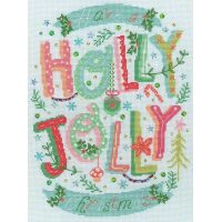 Bothy Threads Hilary Yafai  Holly Jolly Christmas XHY12 borduren (pakket)