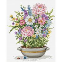 Luca-S A Dream Beneath The Petals B7061 borduren (pakket)
