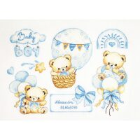 Luca-S Geboortebord Magic Hugs B1445 borduren (pakket)