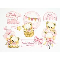 Luca-S Geboortebord Velvet Hugs B1444 borduren (pakket)