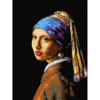 Orchidea After Johannes Vermeer - Girl with a Pearl Earring M2150 voorbedrukt Needlepoint borduren