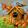Orchidea Birdhouse - Autumn M2307 voorbedrukt Needlepoint borduren