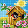 Orchidea Birdhouse - Spring M2303 voorbedrukt Needlepoint borduren