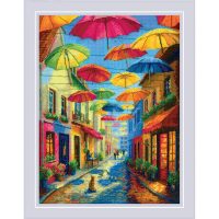 RIOLIS Colorful Umbrellas 2335 borduren (pakket)