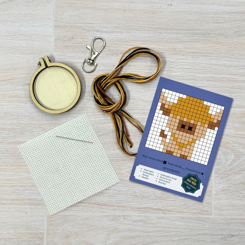 The Crafty Kit Company Matchbox Och aye the Moo! (Highland Cow) MB-020