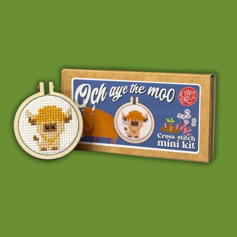 The Crafty Kit Company Matchbox Och aye the Moo! (Highland Cow) MB-020