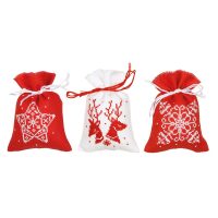 Vervaco Kruidenzakje Kerst set van 3 PN-0217816 borduren (pakket)