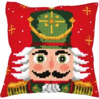 Vervaco Kruissteekkussen Oude notenkraker PN-0229237 borduren (pakket)
