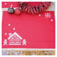 Vervaco Placemat Gingerhouse set van 2 PN-0233621 borduren (pakket)