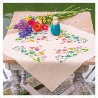 Vervaco Tafelkleed Meadow Flowers PN-0222512 borduren (pakket)