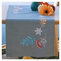 Vervaco Tafelloper Bloemen en takjes PN-0231649 borduren (pakket)