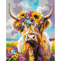 Highland Cattle Schilderen op nummer W137