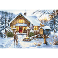 Luca-S Saying Hello G733 GOLD Petit Point borduren (pakket)