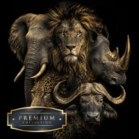 African Legends Premium DP Diamond Painting Big Five
