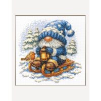 Aine Snowy Gnome A1045 borduren (pakket)