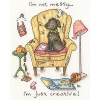 Bothy Threads Cockadoodle Mucky Pup XCD3 borduren (pakket)