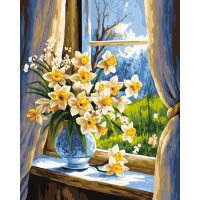 Daffodils in Sunlight Schilderen op nummer W093