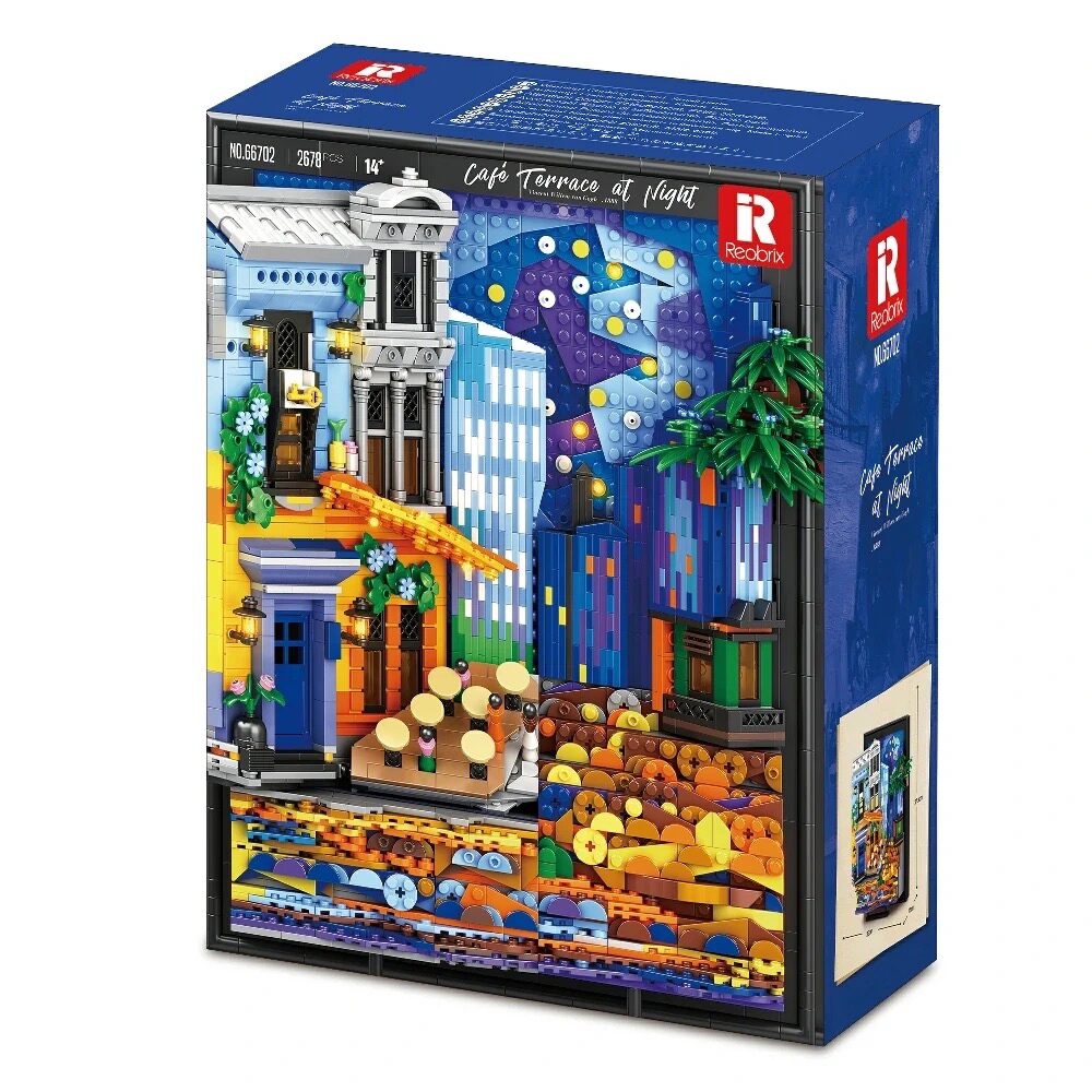 Reobrix Cafe Terrace At Night 66702 (Van Gogh) - Afbeelding 2