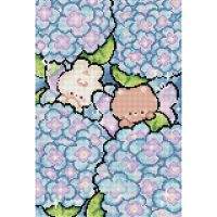 Leti Stitch Hiding in Hydrangea L10-012 borduren (pakket)