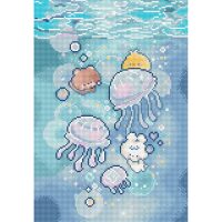Leti Stitch Jellyfish Dance L10-009 borduren (pakket)