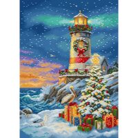 Leti Stitch Lighthouse Noel L9993 borduren (pakket)