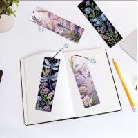Diamond painting boekenleggers libelles (4 stuks)
