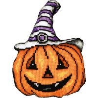 Vervaco Happy pumpkin Kruissteekvormkussen pakket met rug PN-0216268