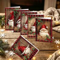 Diamond painting kerstkaarten Gnomes (6 stuks)