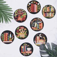 Diamond painting onderzetters boeken (8 stuks)