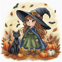 AVA Stitch Little Autumn Witch P131 borduren