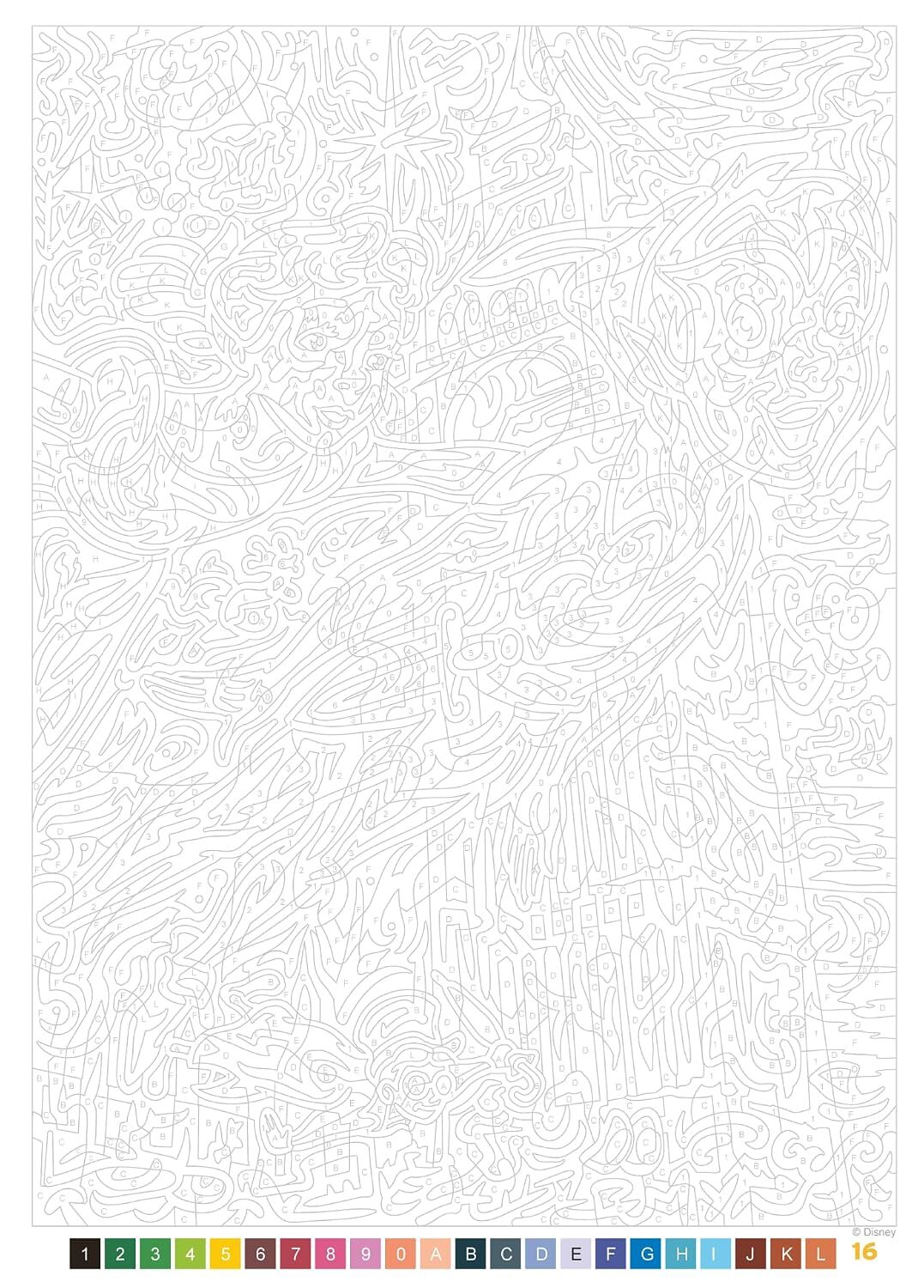Coloriages Mystères Disney Les Grands Classiques Best Of - Kleuren op nummer voor volwassenen en kinderen - Afbeelding 6