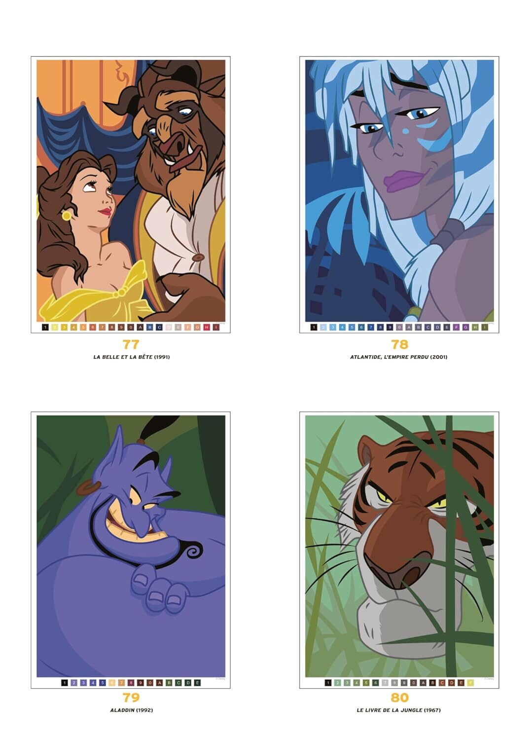 Coloriages Mystères Disney Les Grands Classiques Best Of - Kleuren op nummer voor volwassenen en kinderen - Afbeelding 4