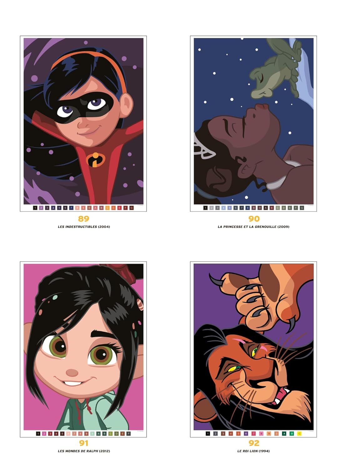 Coloriages Mystères Disney Les Grands Classiques Best Of - Kleuren op nummer voor volwassenen en kinderen - Afbeelding 3