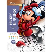 Coloriages Mystères Disney Mickey and Friends - Kleuren op nummer voor volwassenen en kinderen