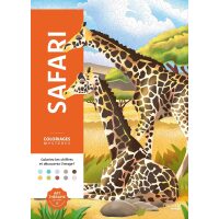 Coloriages Mystères Safari - Kleuren op nummer voor volwassenen en kinderen