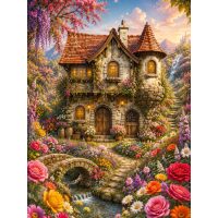 De magische bloemenvallei Diamond Painting