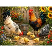 Het geluk van de boerderij Diamond Painting van Doezelf