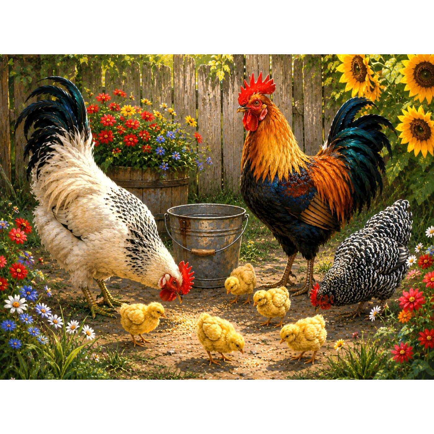 Het geluk van de boerderij Diamond Painting van Doezelf