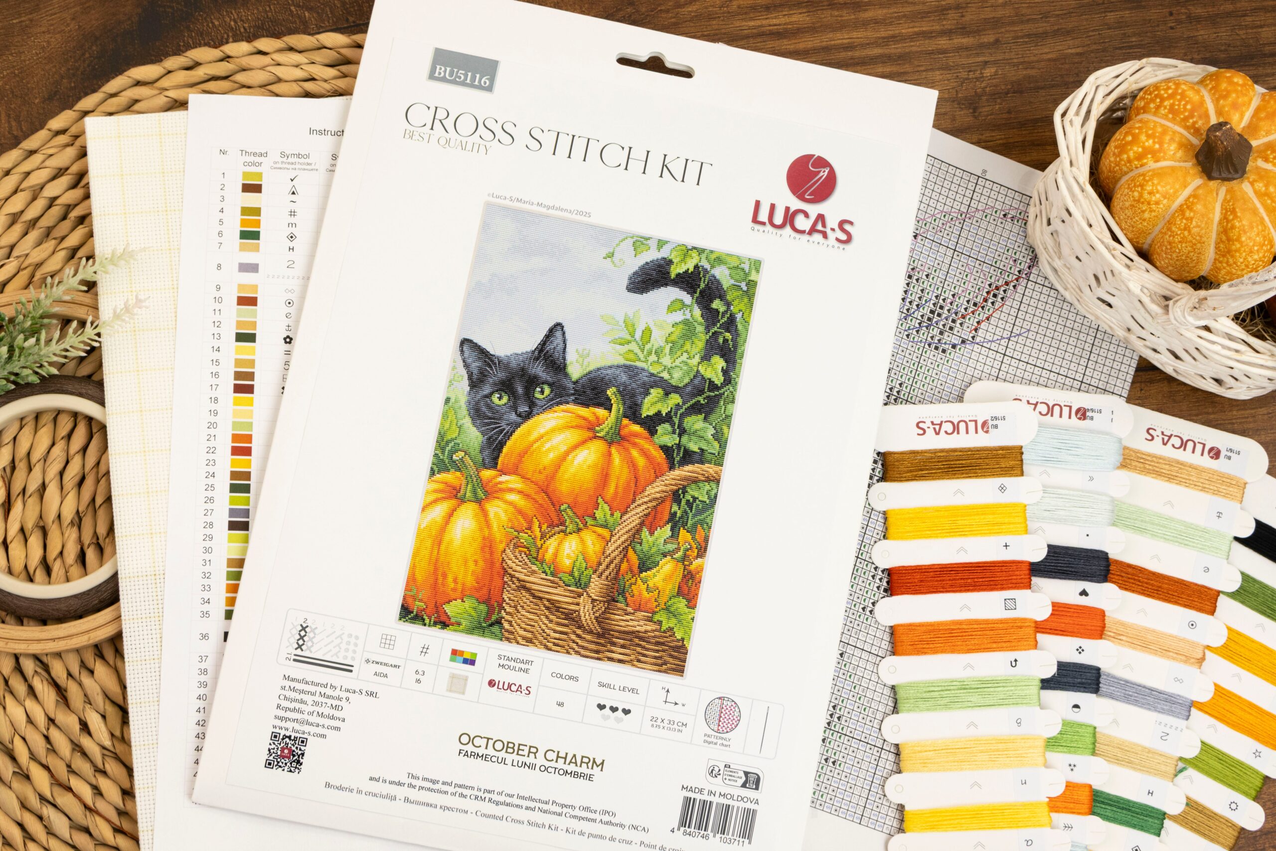 Luca-S October Charm BU5116 borduren