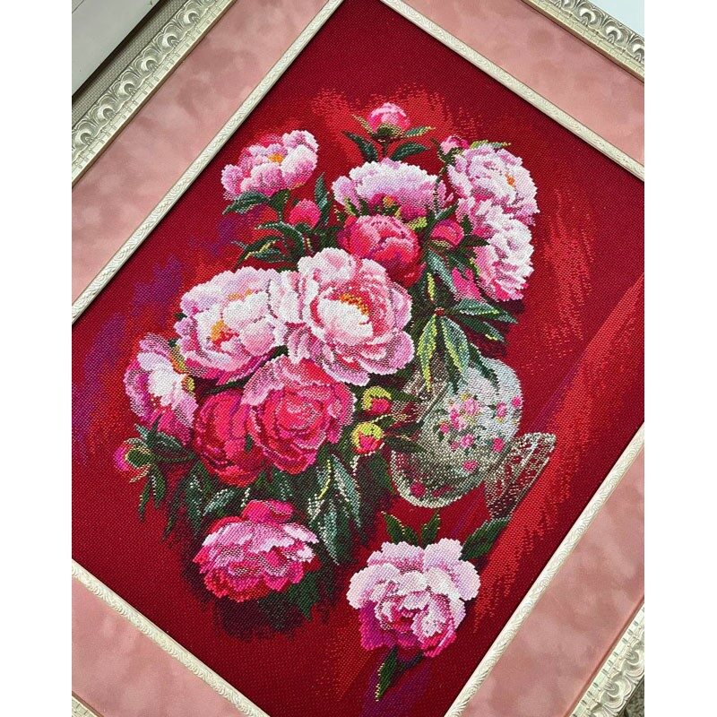 RIOLIS Luxurious Peonies 2345 borduren