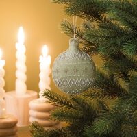 Rico Design Vilten hanger in de vorm van een kerstbal borduren 100557