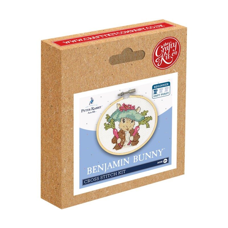The Crafty Kit Company Benjamin Bunny CSKBP-021 inclusief borduurring