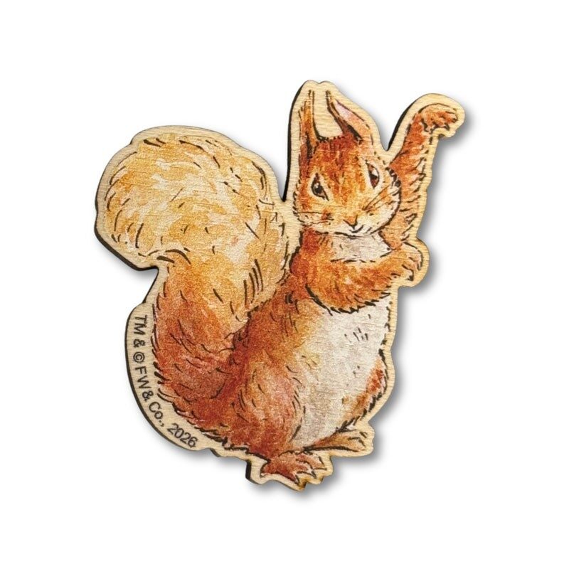 The Crafty Kit Company Wooden Needle Minder Squirrel Nutkin NMBP-018