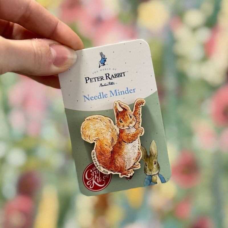 The Crafty Kit Company Wooden Needle Minder Squirrel Nutkin NMBP-018