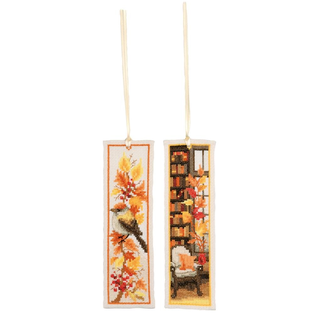 Vervaco Bladwijzer Herfst set van 2 PN-0219145 borduren (pakket)