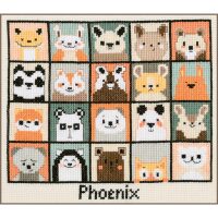 Vervaco Dierenportretjes PN-0227276 borduren (pakket)