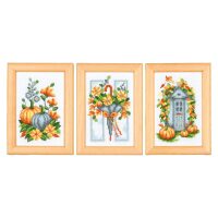 Vervaco Herfst Miniatuur set van 3 PN-0227555 borduren (pakket)