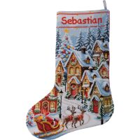 Vervaco Kerstsok Een dorp vol licht borduren PN-0244939