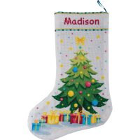 Vervaco Kerstsok Kerstboomwensen borduren PN-0246748