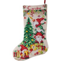 Vervaco Kerstsok Kerstfeest met kabouters borduren PN-0244922